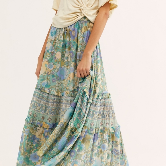 New spell designs amethyst maxi skirt turquoise FP - Picture 13 of 13